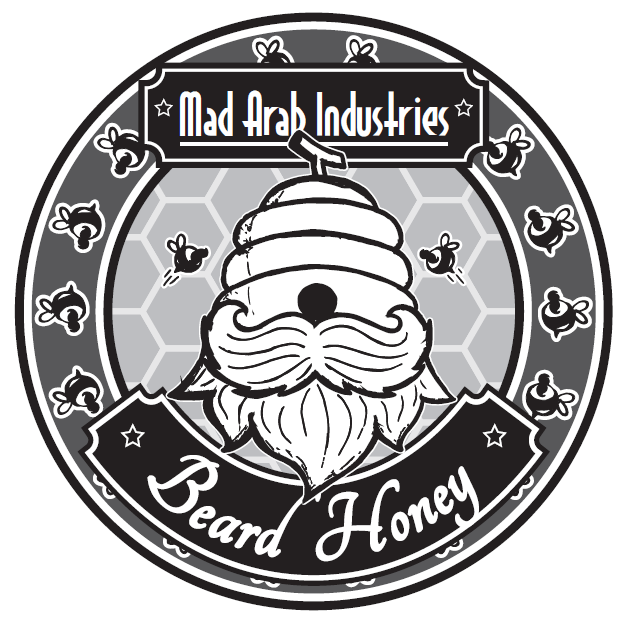 Mad Arab Beard Honey Label